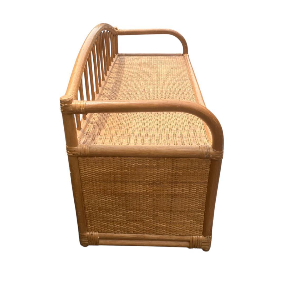 ラタンチェスト タンス　籐 ベンチ ビンテージ家具