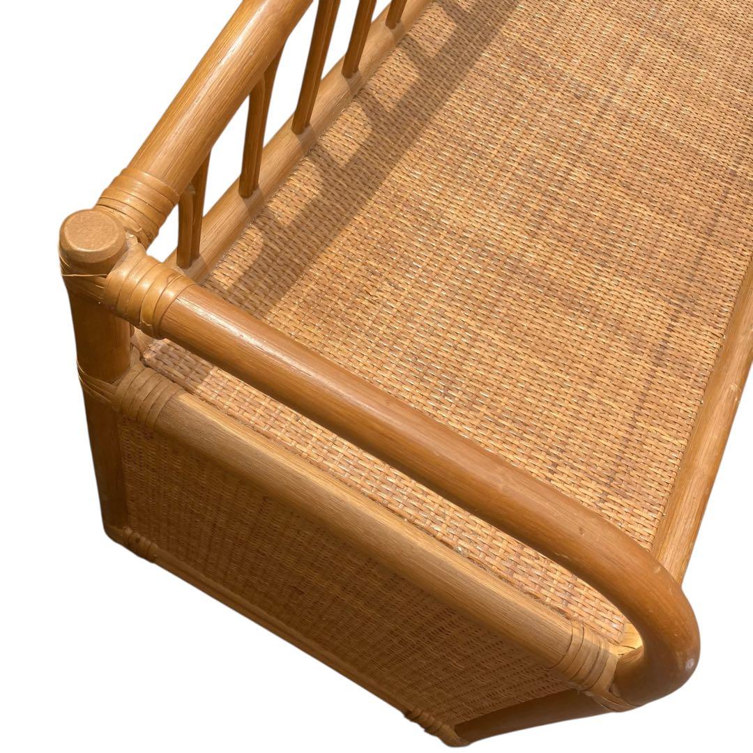 ラタンチェスト タンス　籐 ベンチ ビンテージ家具