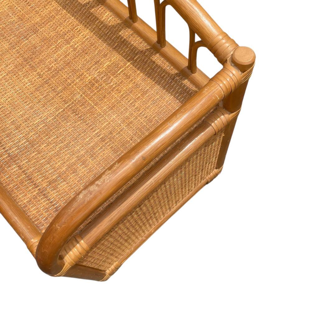 ラタンチェスト タンス　籐 ベンチ ビンテージ家具