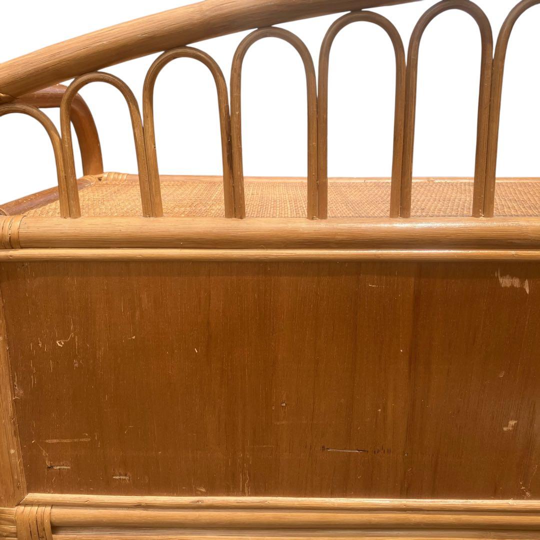 ラタンチェスト タンス　籐 ベンチ ビンテージ家具