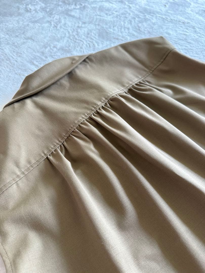 【新品未使用】DÉPAREILLÉ ウールツイルショートスリーブコンビネゾン