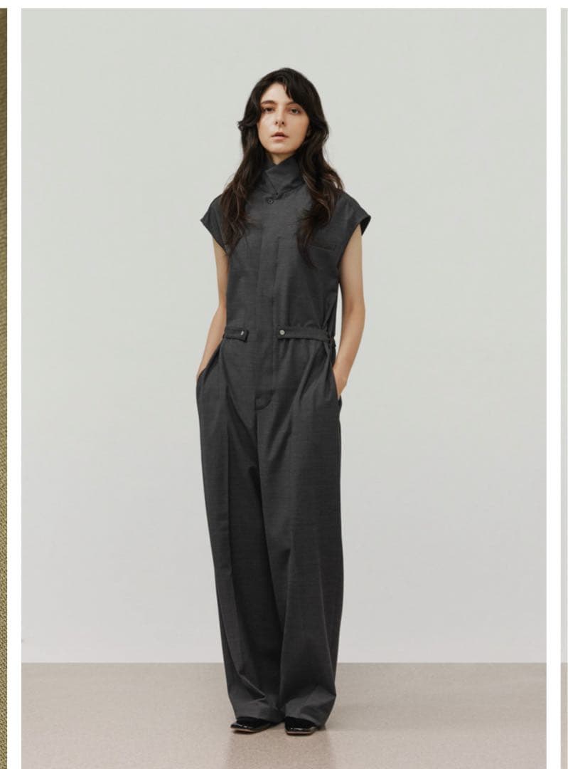 【新品未使用】DÉPAREILLÉ ウールツイルショートスリーブコンビネゾン