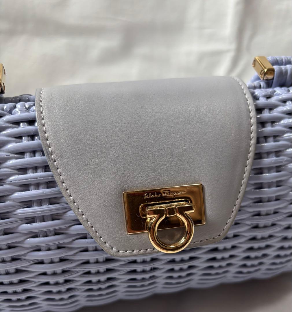 【Salvatore Ferragamo】 フェラガモ ミニ かごバッグ