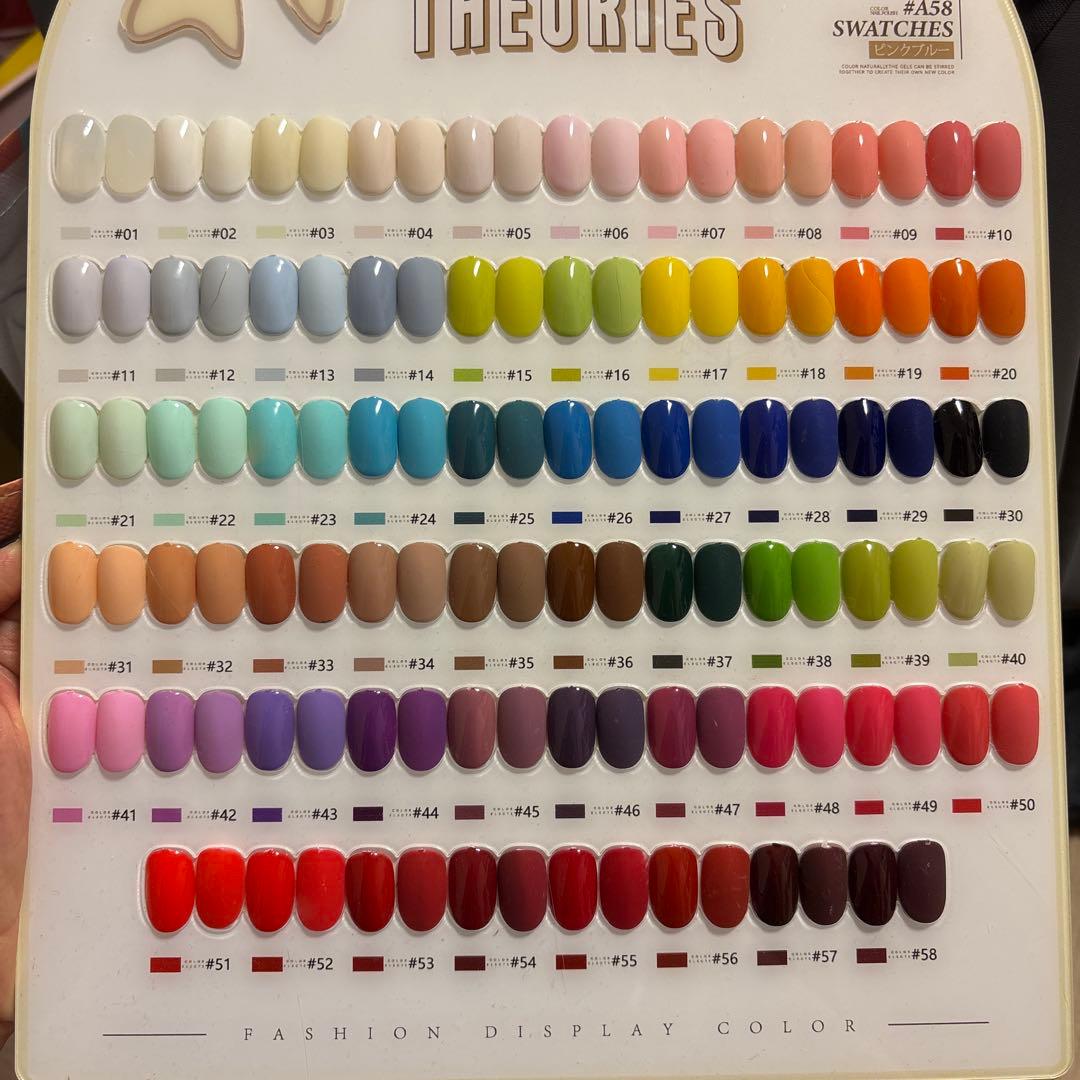 【58色セット】MACARON ジェルネイル＋ネイルシール付き／プロ用にも