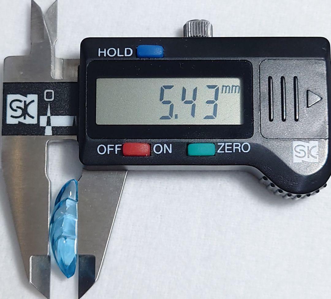 ゆり　フェザー！　ブルートパーズ　7.18ct ルース（LA-6429）