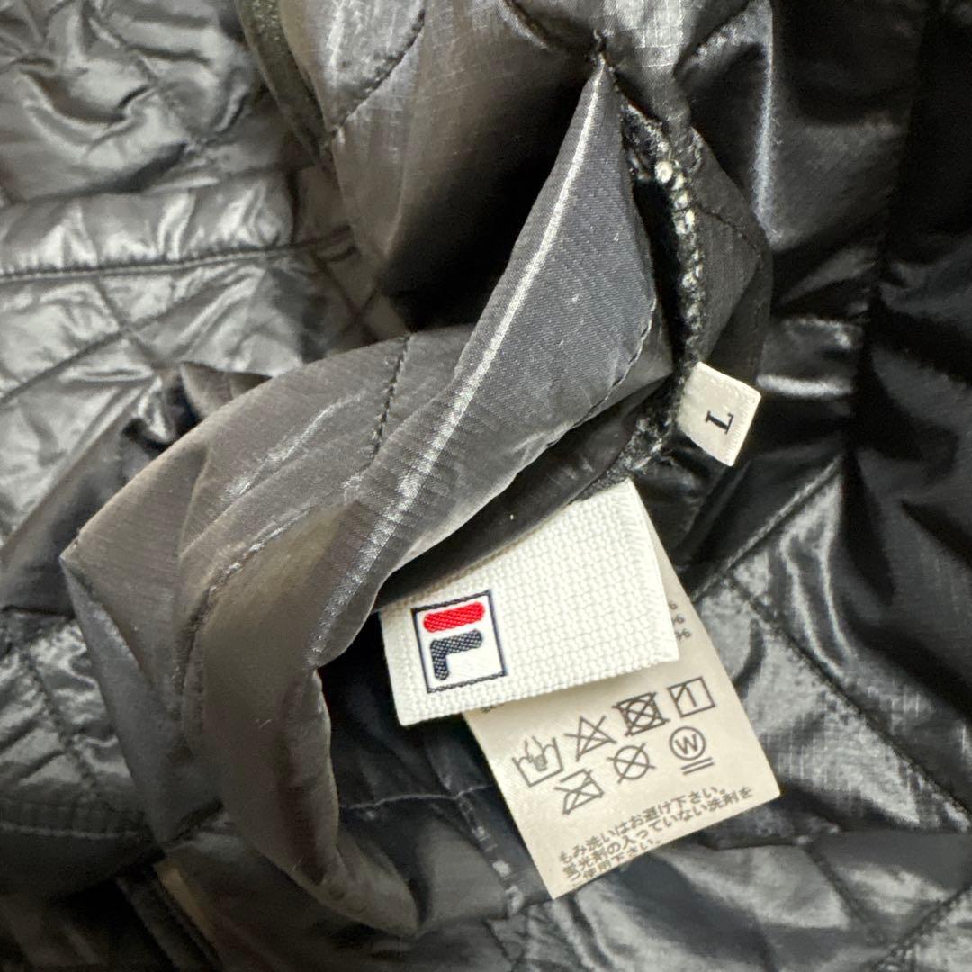 FILA キルティングジャケット Lサイズ ブラウン ネイビー