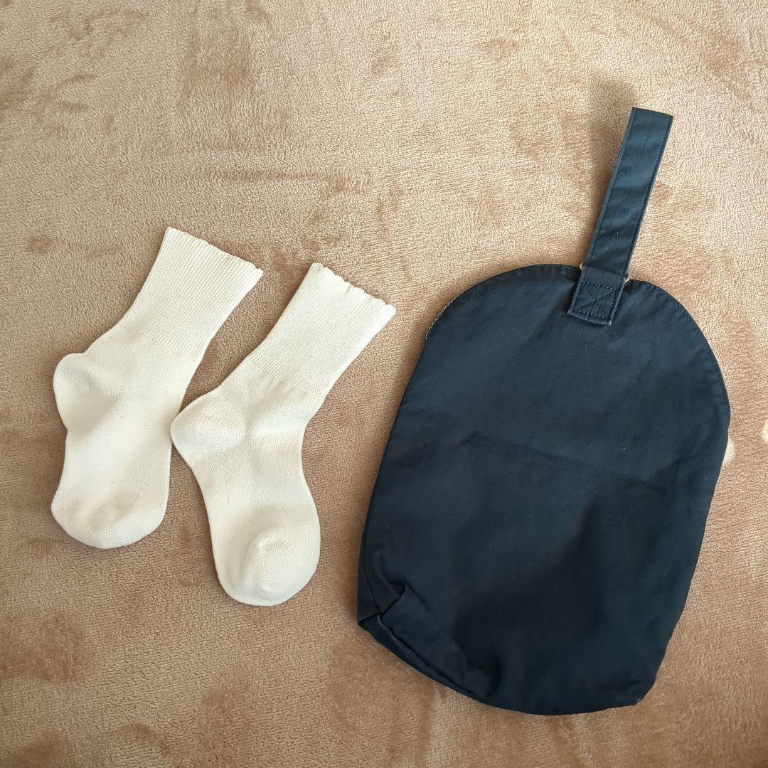 【美品】ファミリア 115-120 濃紺 お受験用セットワンピース　白シャツ