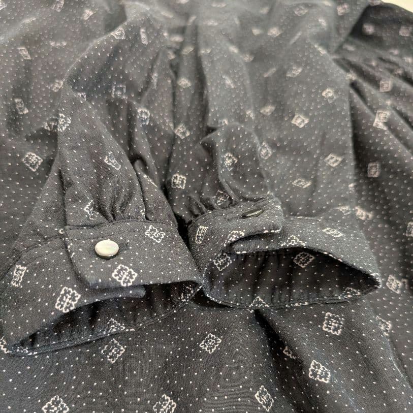 ネストローブ　コットン　シルク　プリント　ワンピース