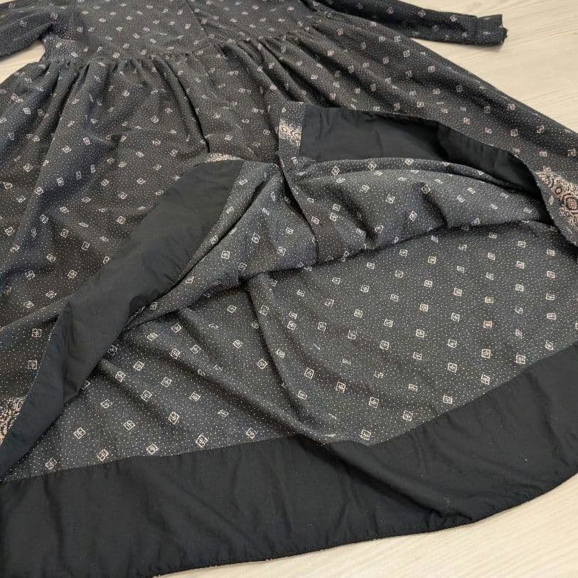 ネストローブ　コットン　シルク　プリント　ワンピース