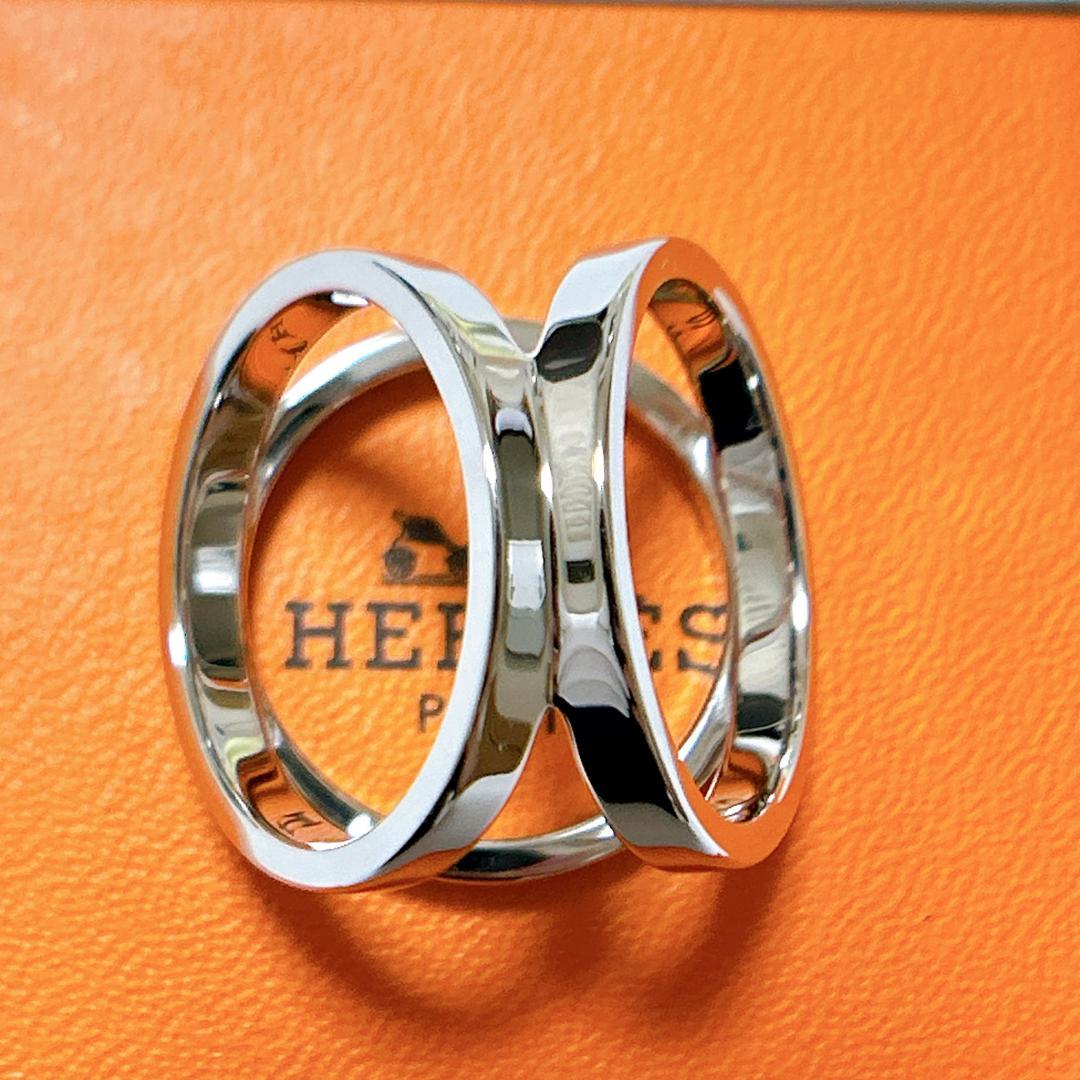 【超美品】エルメス スカーフリング トリオ