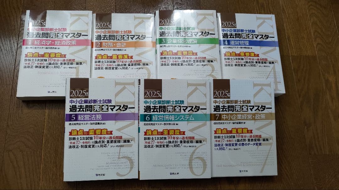 【新品】過去問完全マスター2025年版 全７冊セット　定価24,200円(税込)