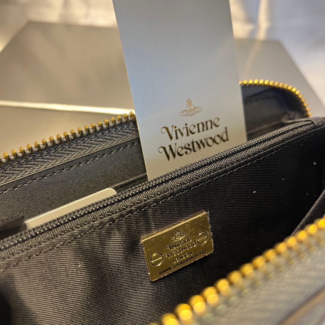 新品 Vivienne Westwood グレー BIGロゴ 長財布