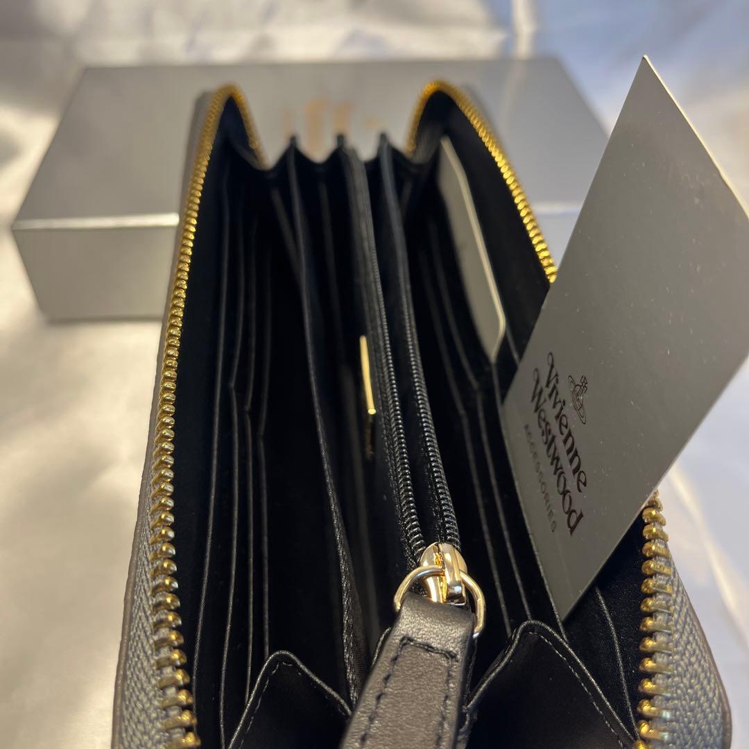 新品 Vivienne Westwood グレー BIGロゴ 長財布