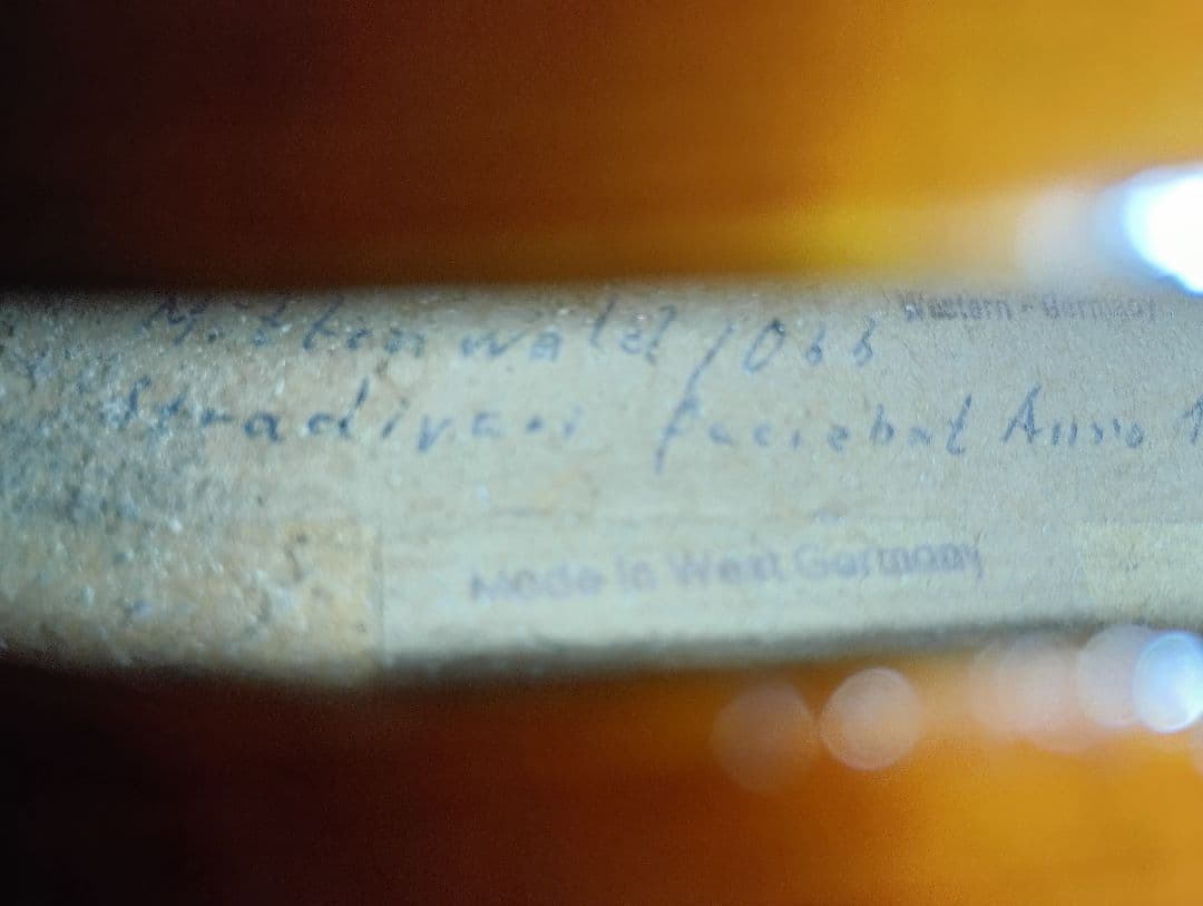 旧西ドイツ製ヴァイオリン　カール・ヘルマン