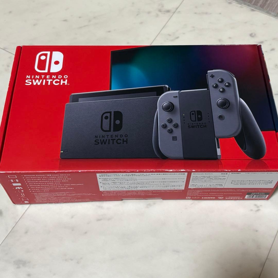 【美品】【付属品完備】Nintendo Switch 本体 グレー