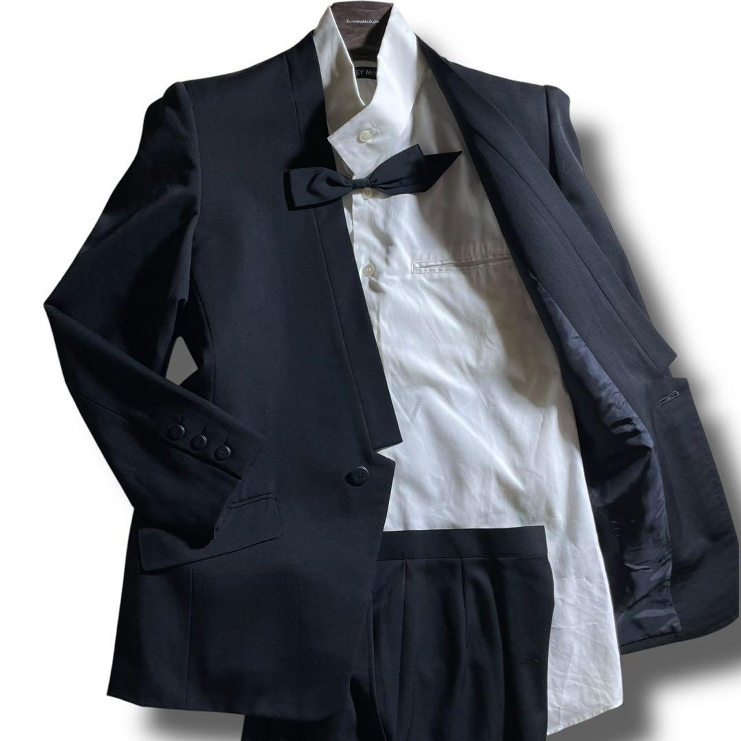 超希少◎イッセイミヤケ　1980's初期　スーツ　セットアップ　4点セット　黒