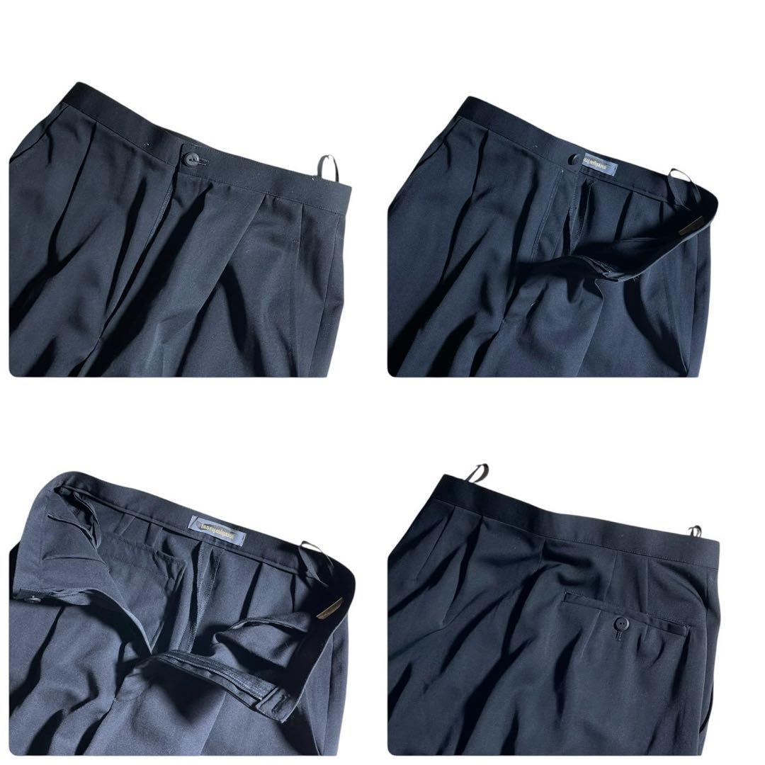 超希少◎イッセイミヤケ　1980's初期　スーツ　セットアップ　4点セット　黒