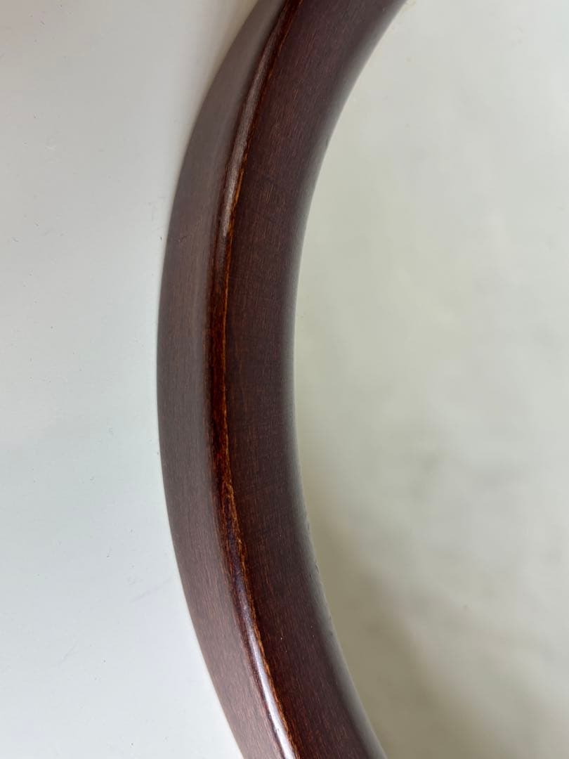 秋田木工 ウォールミラー 鏡 柳宗理 ビンテージ 曲木 ミラー 楕円 オーバル