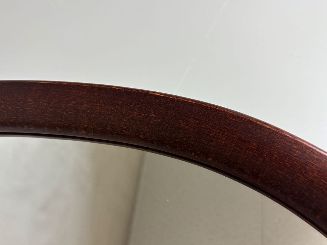 秋田木工 ウォールミラー 鏡 柳宗理 ビンテージ 曲木 ミラー 楕円 オーバル