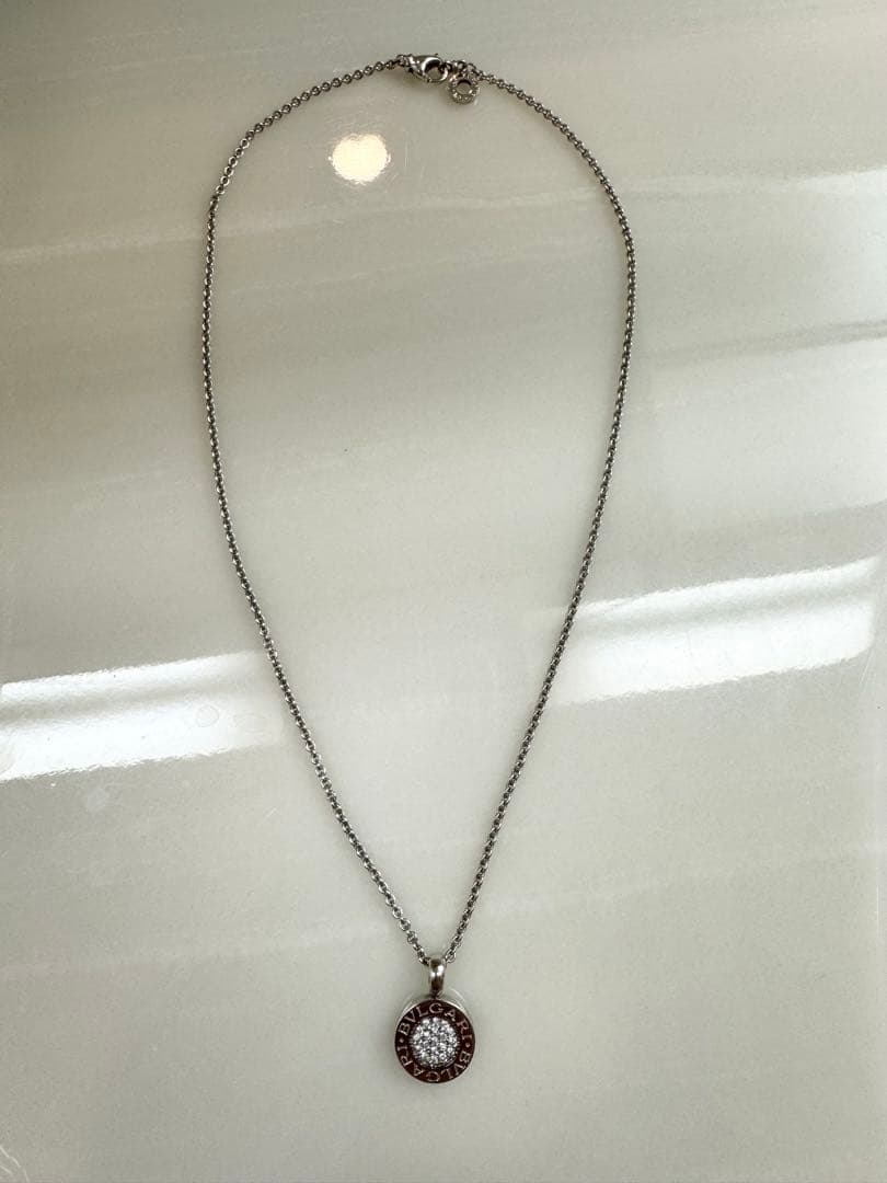 BVLGARI ブルガリブルガリ パヴェダイヤモンド ネックレス 750WG
