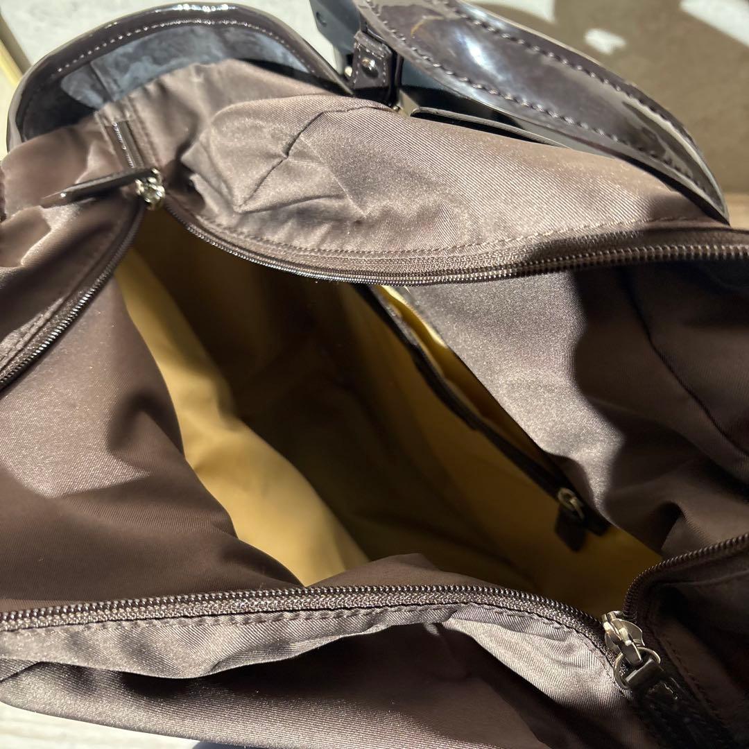 ダークブラウン トートバッグ キャリーケース付き　スワニー　シルバーカー