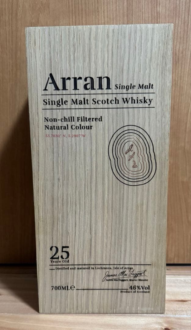 Arran 25年 シングルモルトウイスキー 700ml