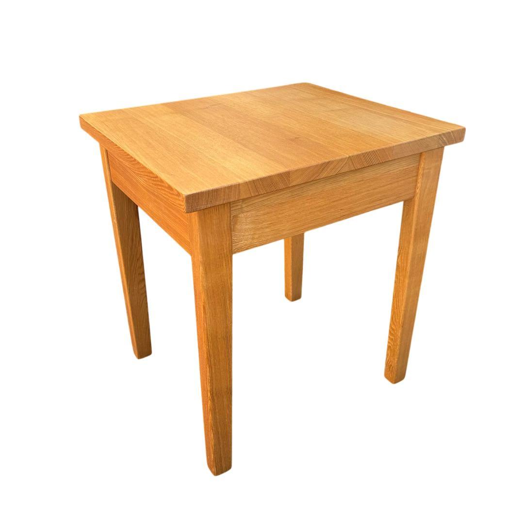 美品　【無印良品】木製サイドテーブル 引き出し付き（廃盤品）