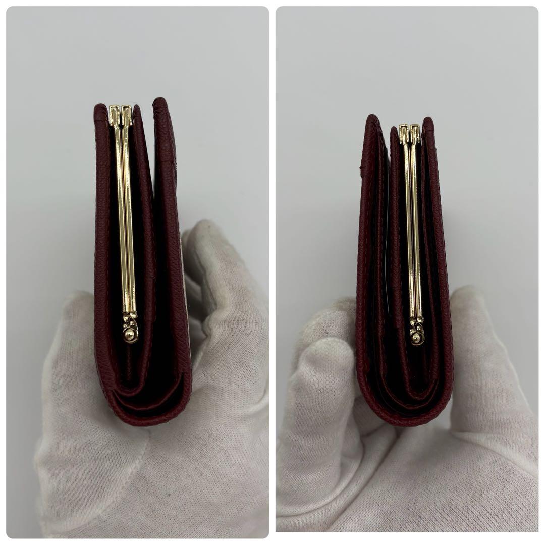 未使用級　バーバリー　ノバチェック　がま口財布　二つ折り財布