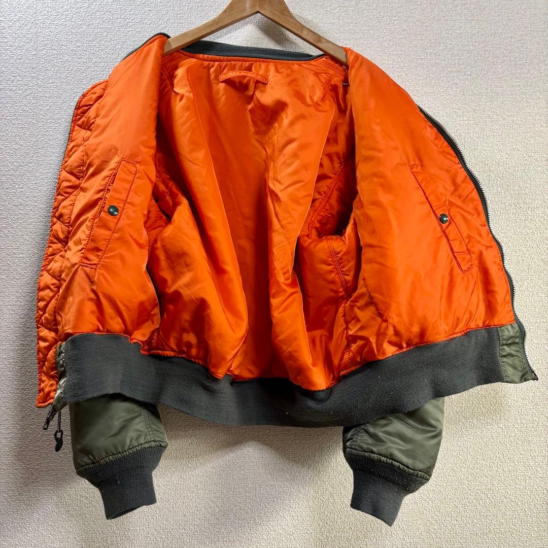 USA製 希少 90s ALPHA アルファ MA－1 フライトジャケット XL