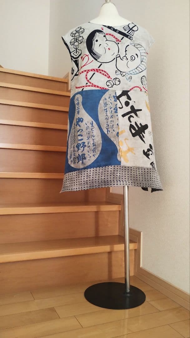 か　手ぬぐい　チュニック