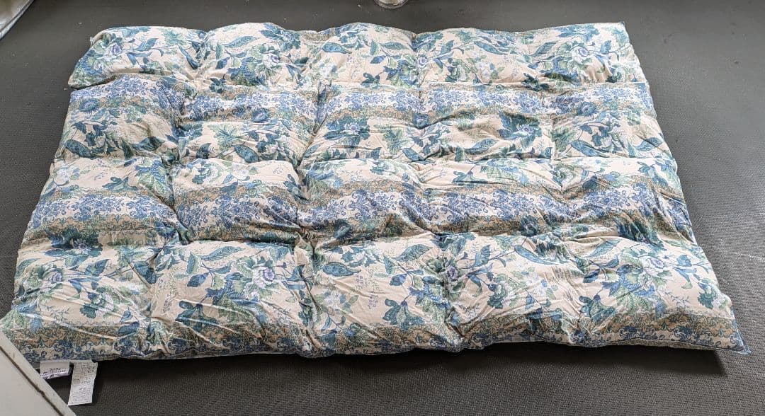 高級グースダウン羽毛 花柄シングルサイズ掛け布団