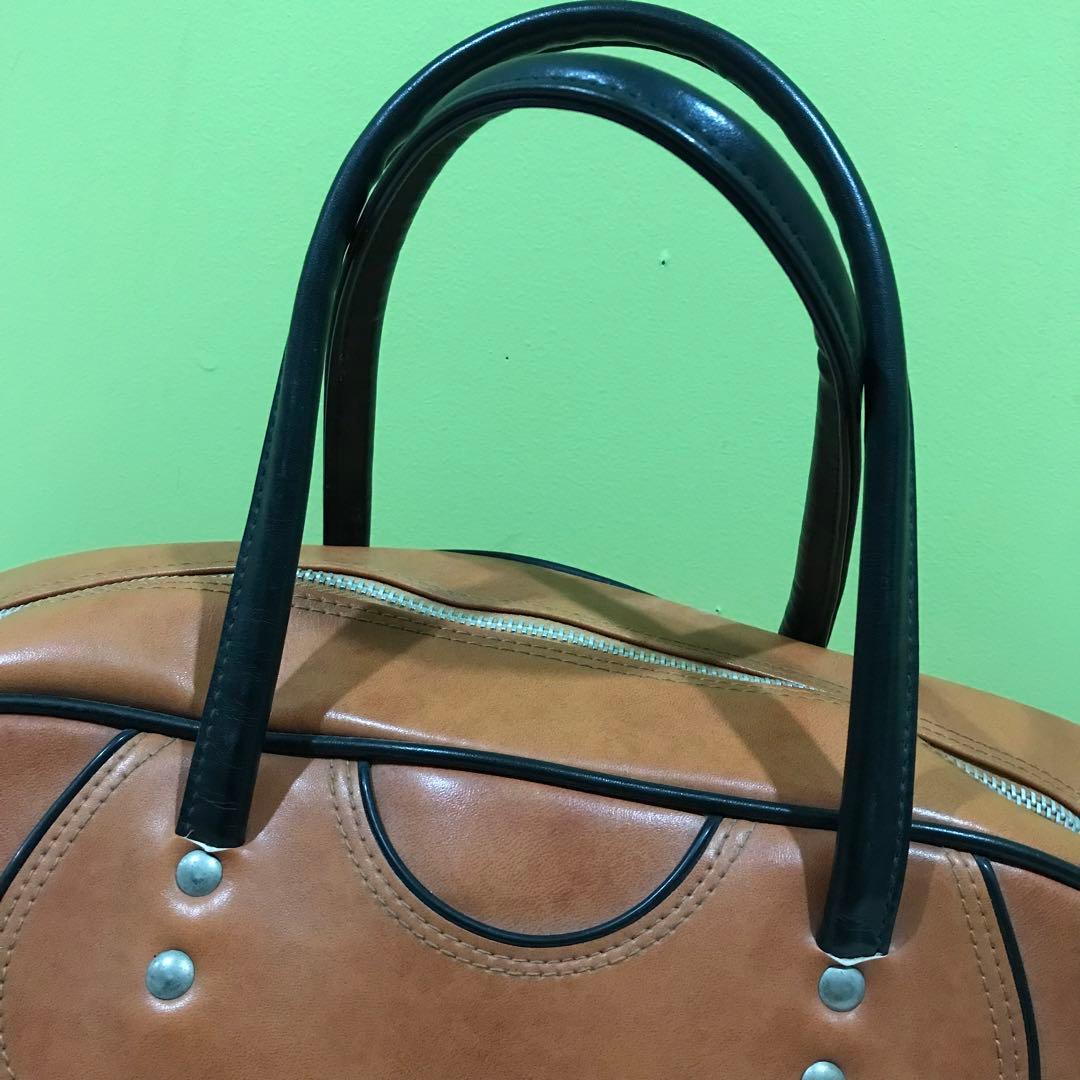 70ｓ ＳＰＡＬＤＩＮＧ レザー ボストンバッグ ヴィンテージ ブラウン 希少