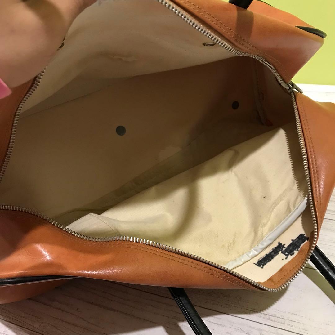 70ｓ ＳＰＡＬＤＩＮＧ レザー ボストンバッグ ヴィンテージ ブラウン 希少