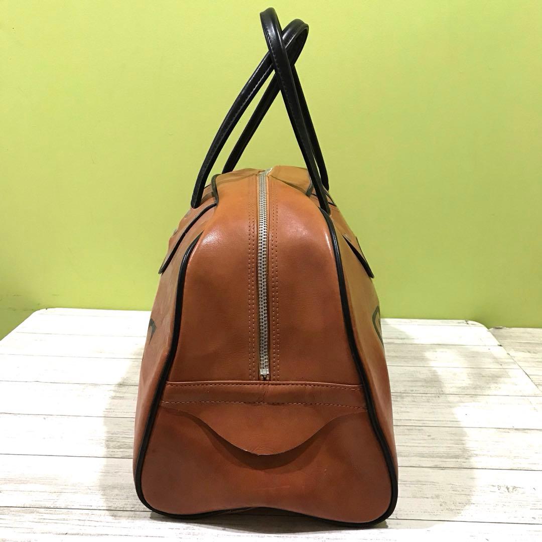 70ｓ ＳＰＡＬＤＩＮＧ レザー ボストンバッグ ヴィンテージ ブラウン 希少