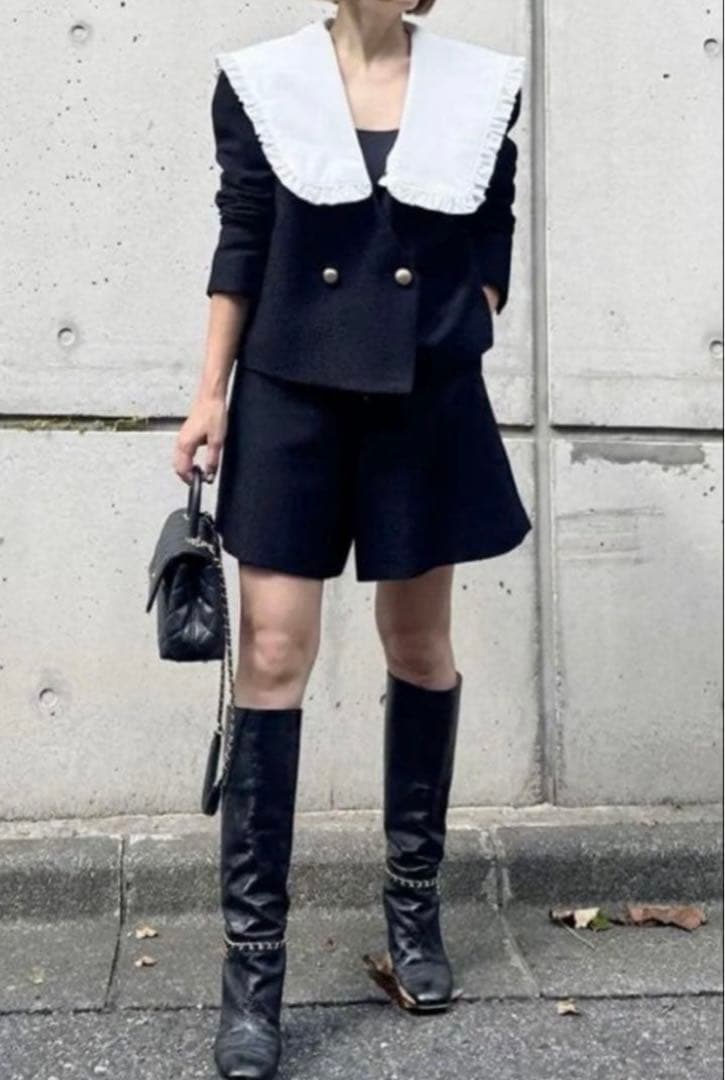 美品　cygne シーニュ　ショートパンツ　joelle ツイード