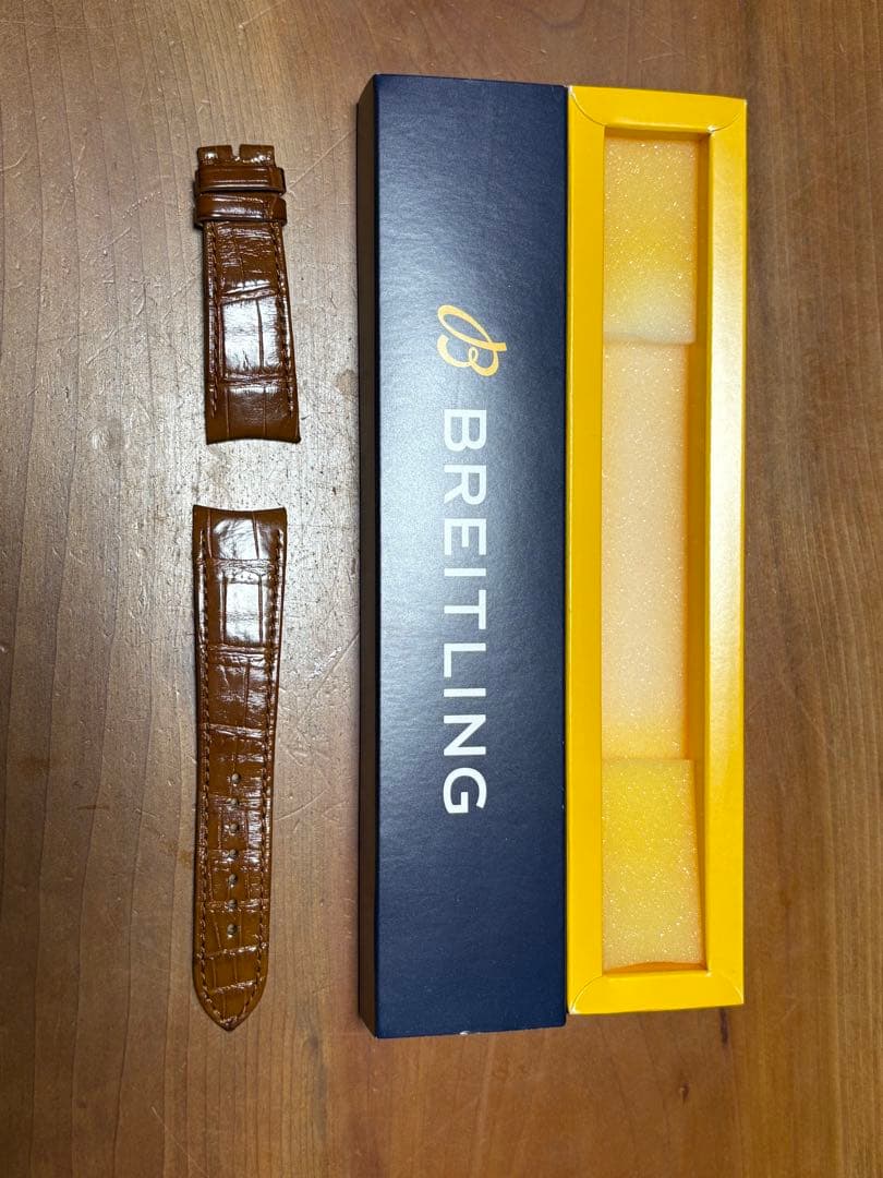 BREITLING レザーベルト 22-18mm ブラウン