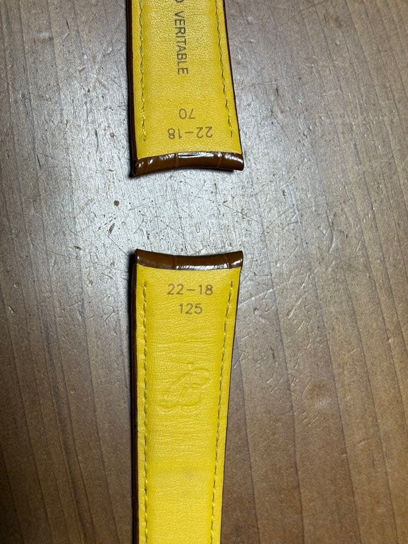 BREITLING レザーベルト 22-18mm ブラウン