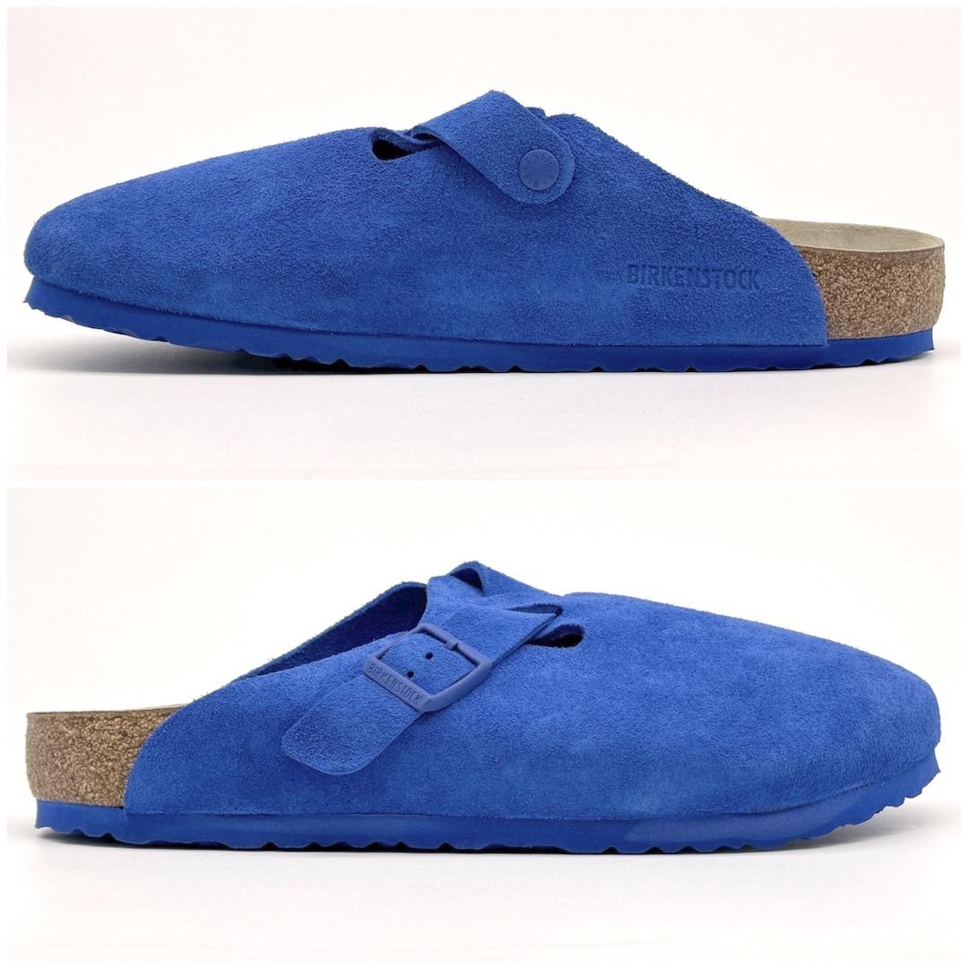 美品 ビルケンシュトック ボストン サンダル 45 ブルー 29cm