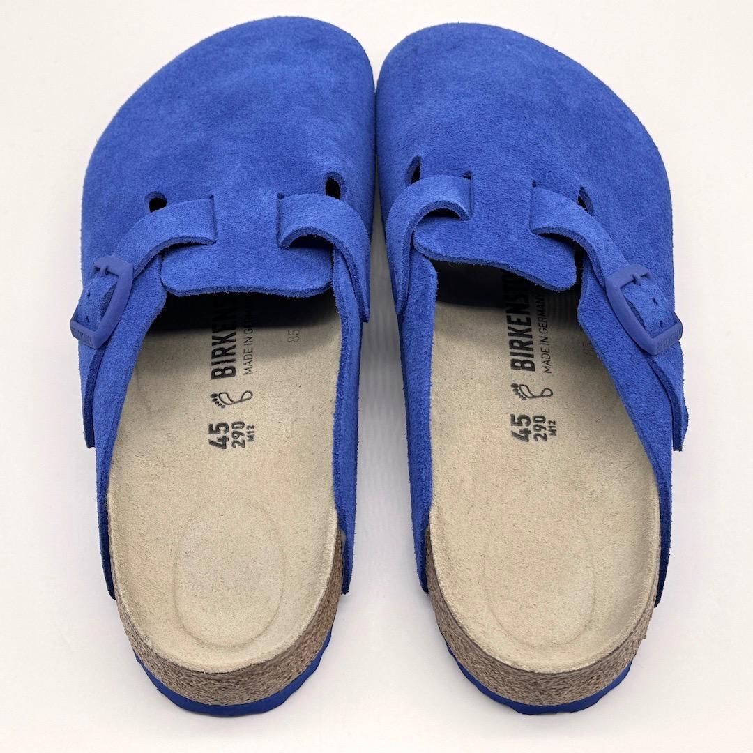 美品 ビルケンシュトック ボストン サンダル 45 ブルー 29cm