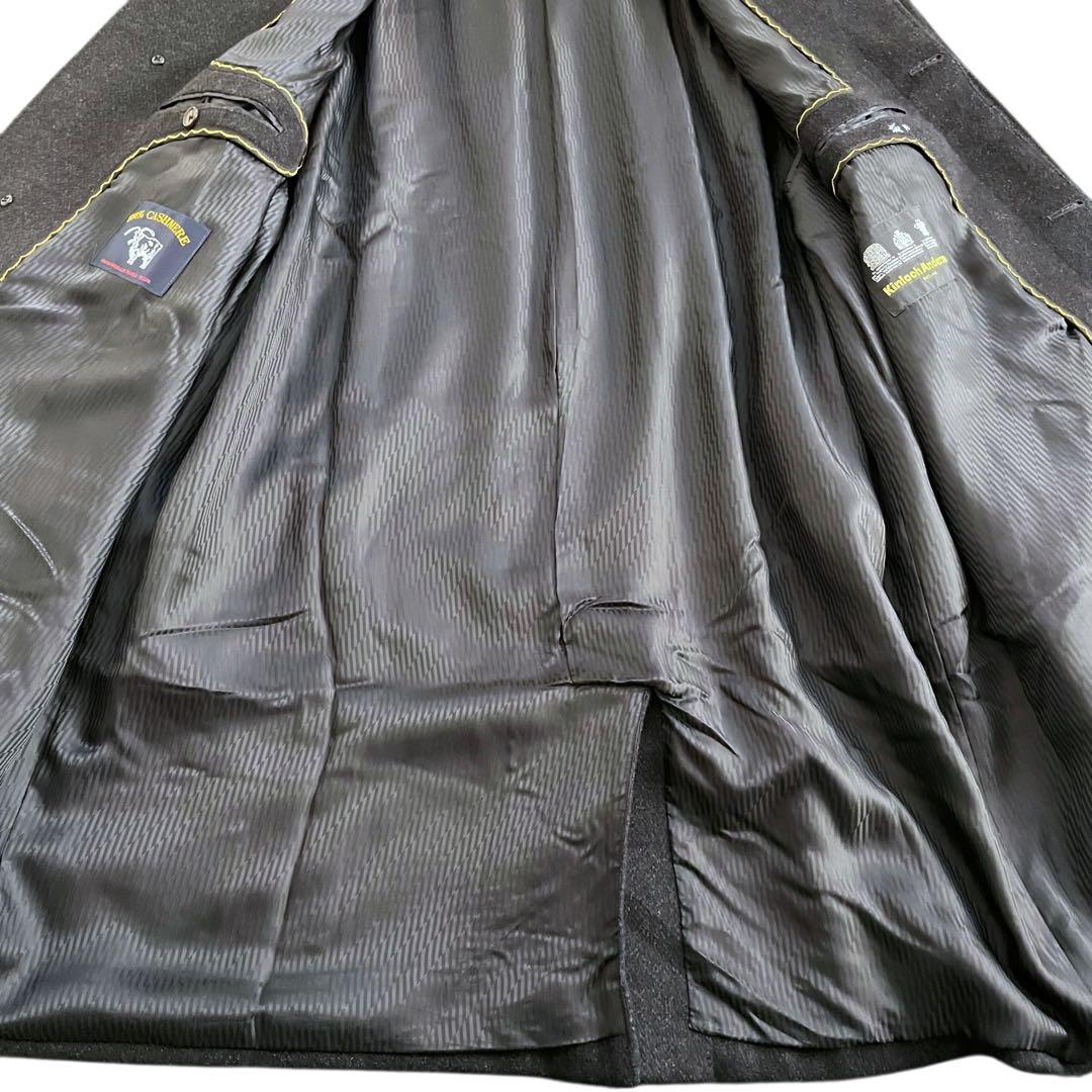 【☆美品☆】 ロングコート カシミヤ100% 裏地キュプラ XLサイズ 日本製