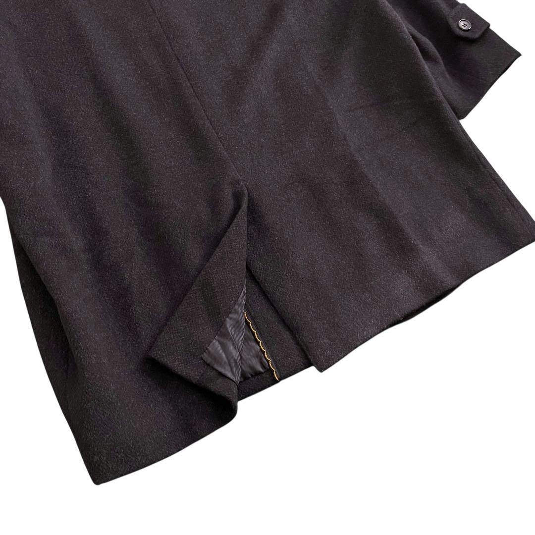 【☆美品☆】 ロングコート カシミヤ100% 裏地キュプラ XLサイズ 日本製