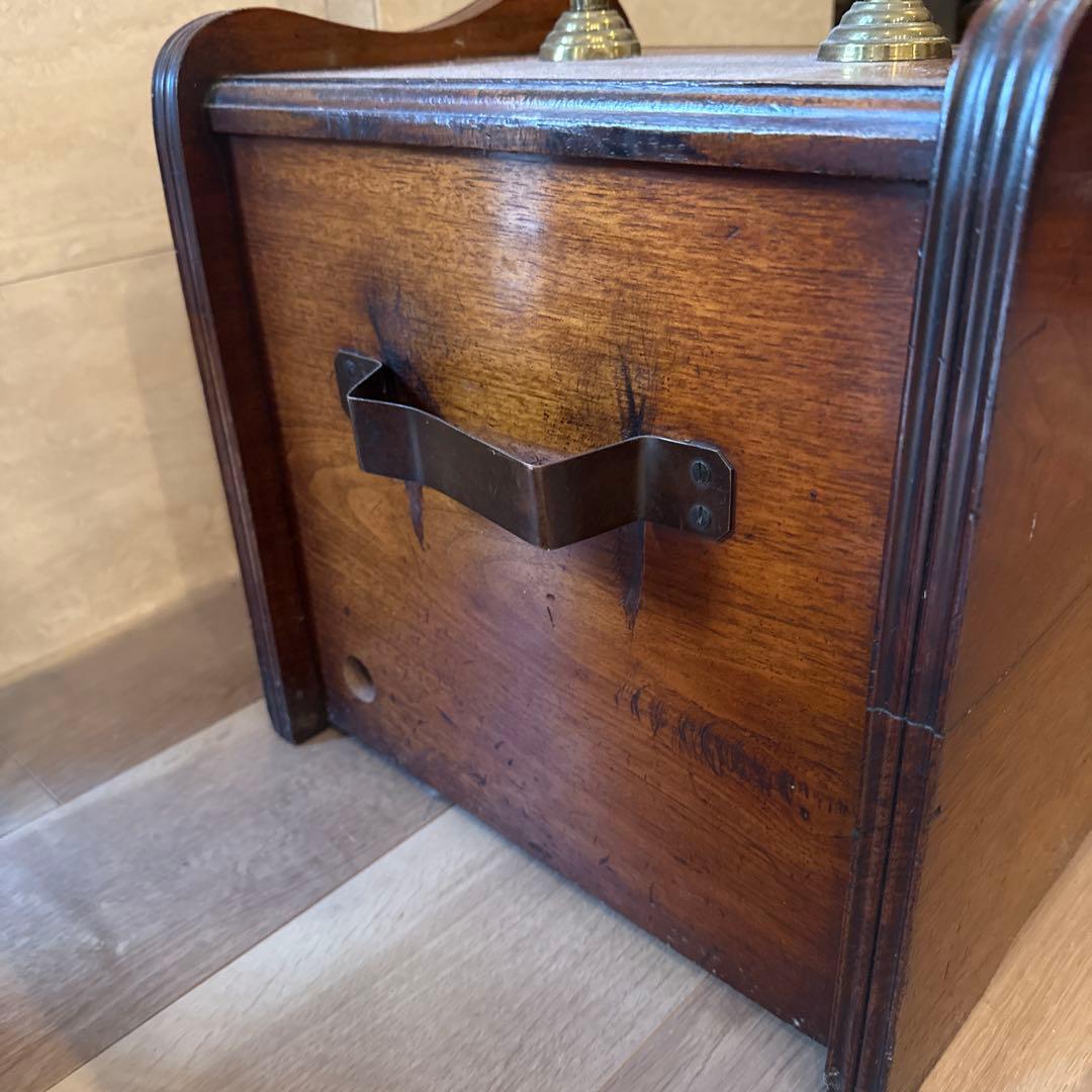 アンティーク 木製 彫刻 収納ボックス