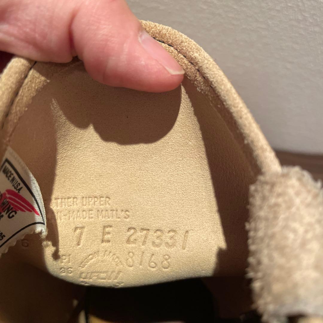 3連休価格❗️レッドウイング　8168 ベージュ ペコスブーツ　7E
