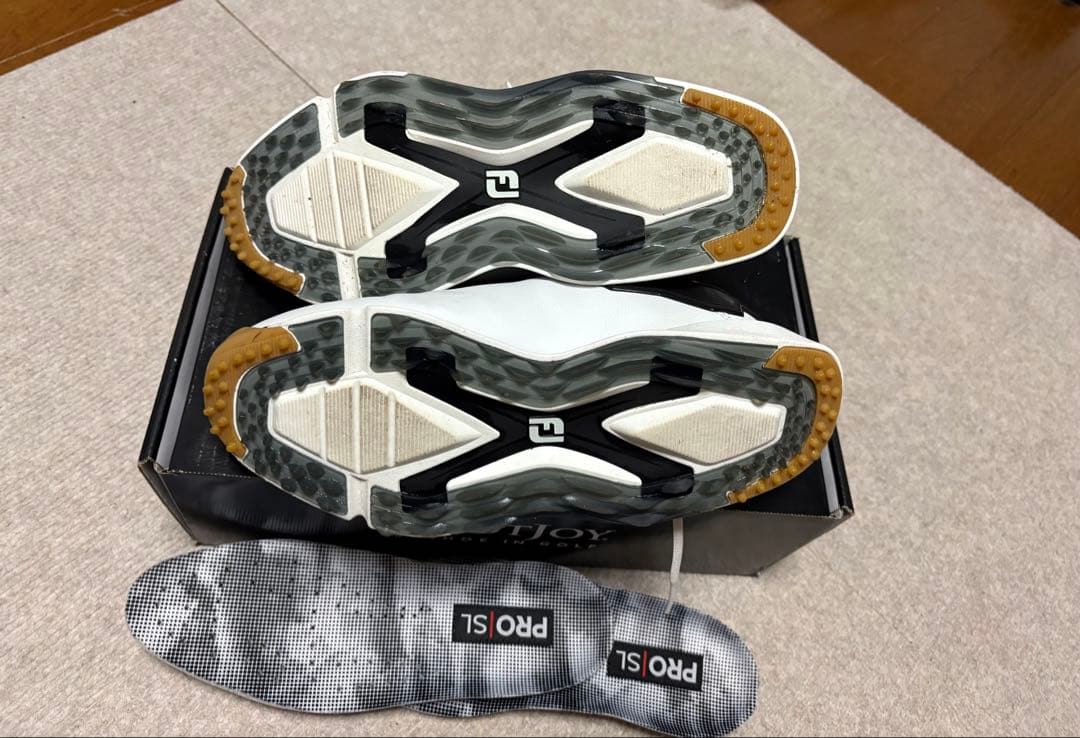 日本未発売FootJoy PRO/SLXゴルフシューズ25.5 天然皮革　美品