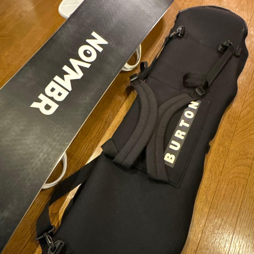 NOVEMBR KDスノーボード ホワイト ケース付き