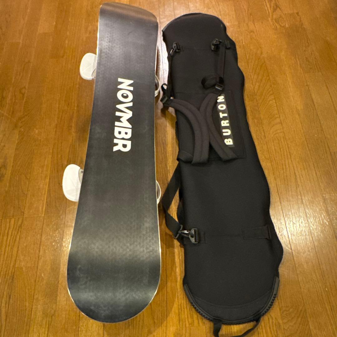 NOVEMBR KDスノーボード ホワイト ケース付き