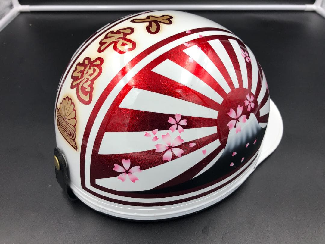 コルク半　カスタム　富士日章　マジック　ホワイトレッド　ラメ　桜　高級クリヤ