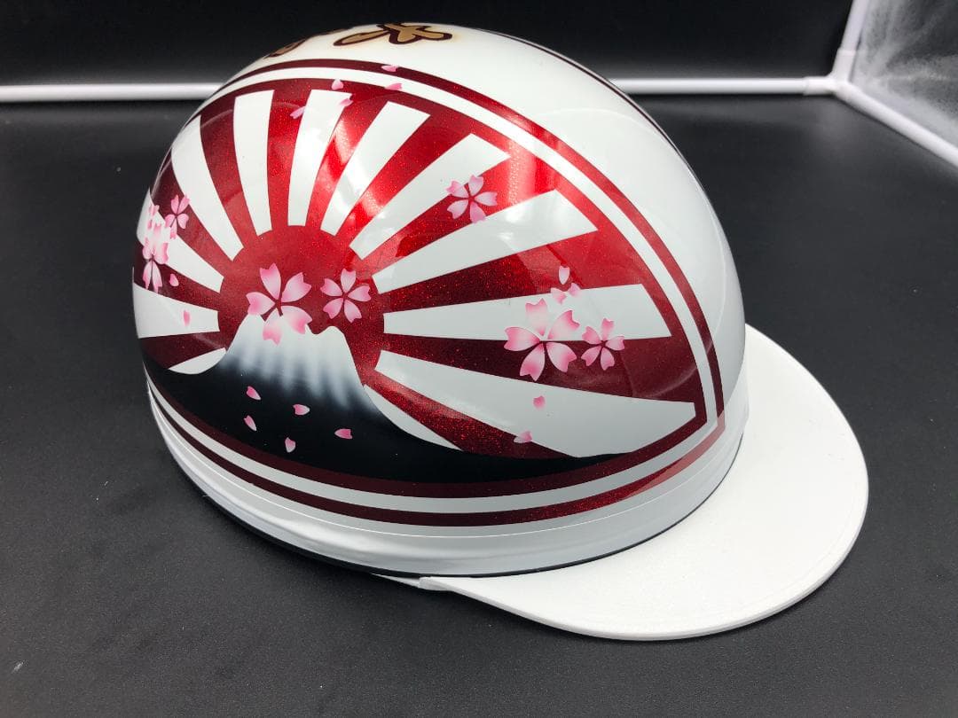 コルク半　カスタム　富士日章　マジック　ホワイトレッド　ラメ　桜　高級クリヤ