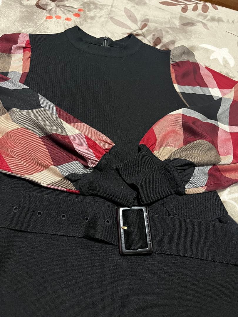 ブルーレーベルクレストブリッジ38ニットワンピース