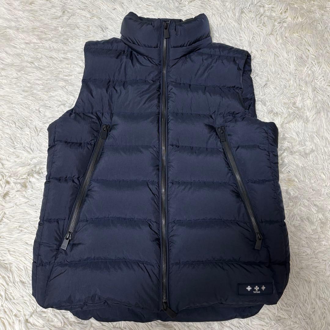 極美品 TATRAS タトラス CURONE 現行タグ ダウンベスト ネイビー